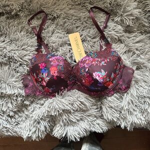 ⭐️Sz. 36C Lise Charnel Aveu en Fleurs Floral Plunge Bra - Multicolor